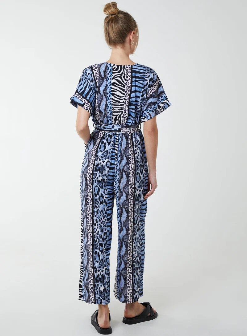 بلو فانيلا Multi Stripe Animal Jumpsuit